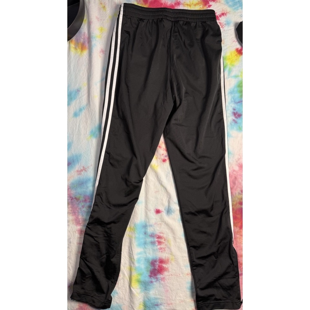 MEN'S‎ ADIDAS BLACK SOCCER TRACK PANTS TRAINING PANTS SIZE SMALL EUC